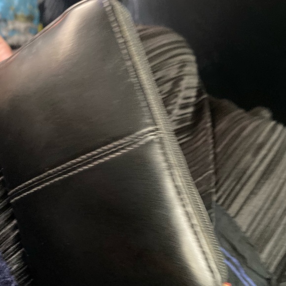 LONGCHAMP BLACK VNTG RARE ZIP-AROUND SLIM Wallet LUX GUC - Picture 8 of 14